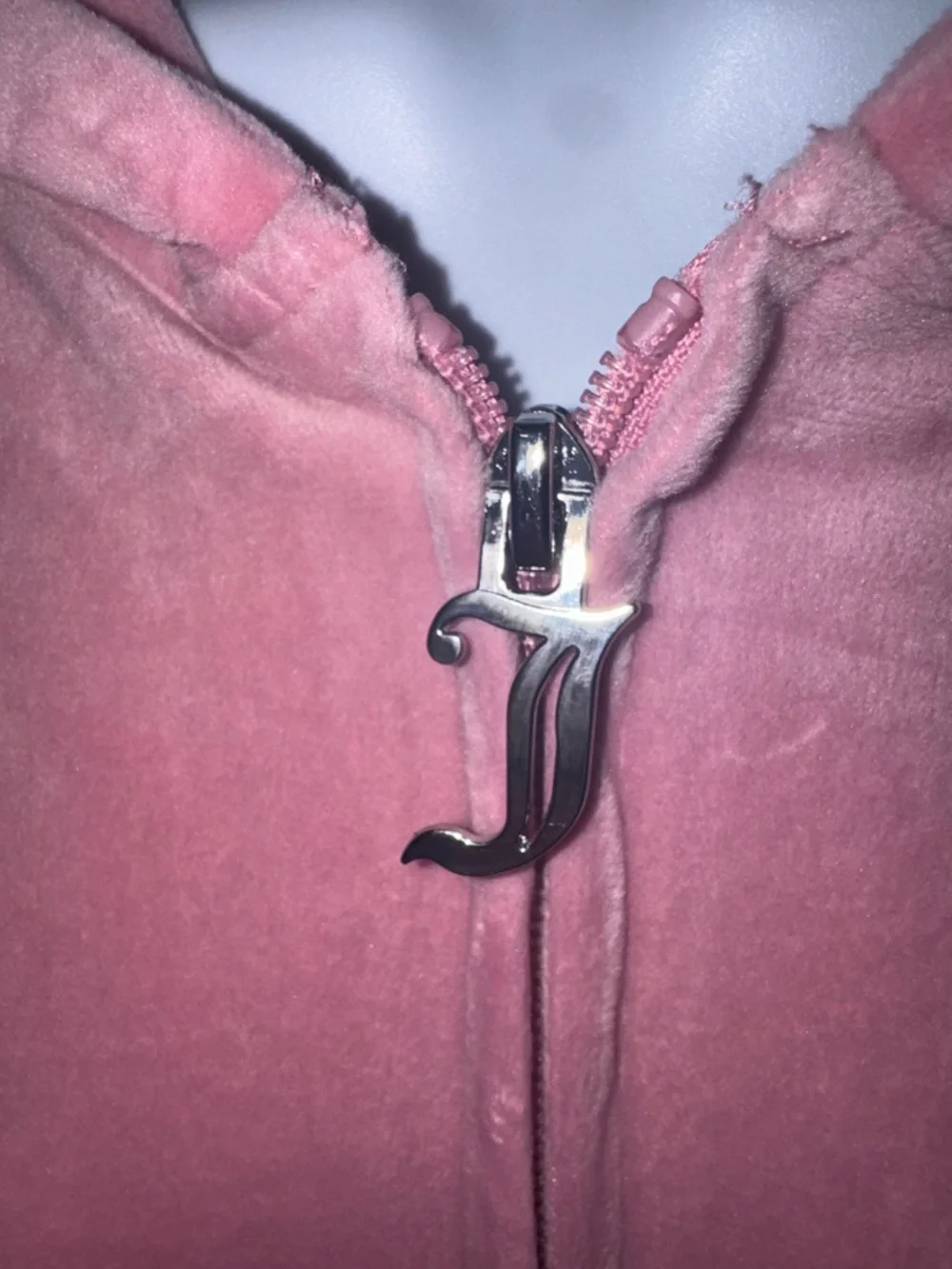Juicy Couture- NWT Dusty Rose Velour Rhinestone Logo Size Large - Picture 7 of 16